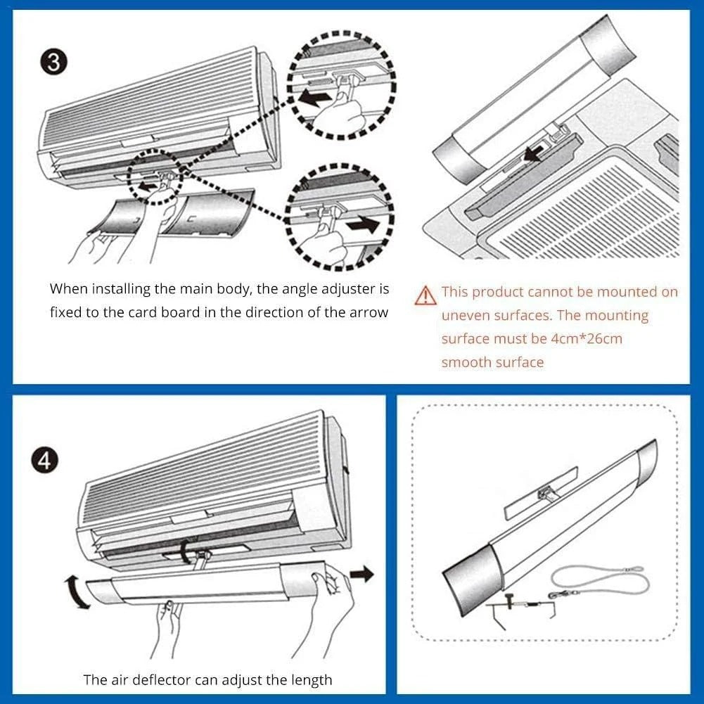 Adjustable Air Conditioner Shield