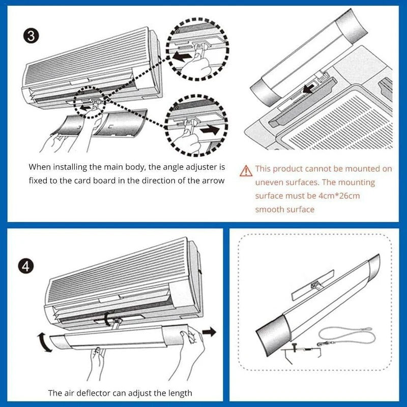 Adjustable Air Conditioner Shield