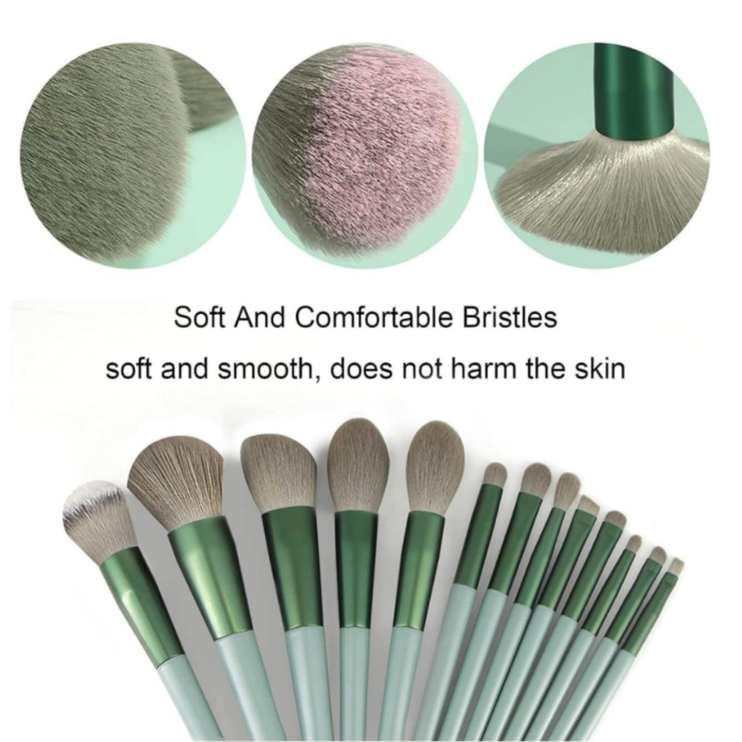 13 Piece Makeup Brush Set .Soft Bristles For Blending Contouring And Daily Use | Random Color